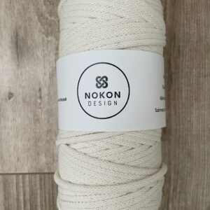 NOKON Design 100% pamut zsinórfonal 5 mm - Ekrü