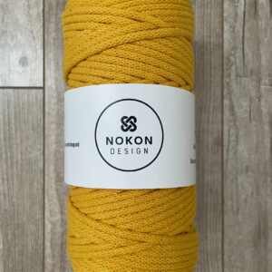 NOKON Design 100% pamut zsinórfonal 5 mm - Sárga