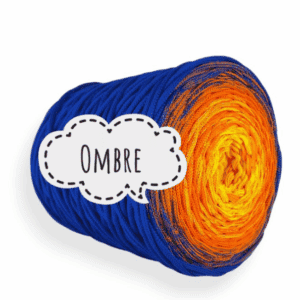 Ombre - Búzavirágkék/mandarin/citrom