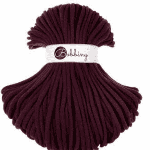 Bobbiny Premium Zsinórfonal - 5 mm - BURGUNDY – 100 m