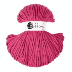 Bobbiny Premium Zsinórfonal - 5 mm - DOPAMINE PINK – 100 m