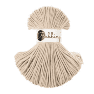 Bobbiny Premium Zsinórfonal - 5 mm - Warm beige – 100 m