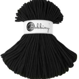 Bobbiny Premium Zsinórfonal - 5 mm - Fekete – 100 m