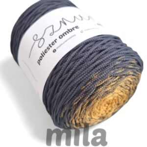 Sznur by Mila poliészter ombrefonal (3 mm-300 m) - OM02 méz/szürke