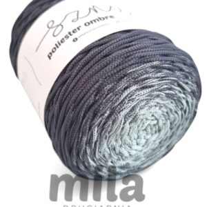 Sznur by Mila poliészter ombrefonal (3 mm-300 m) - OM05 grafit/menta