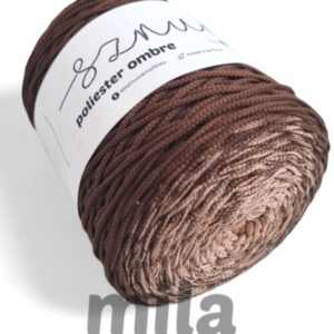 Sznur by Mila poliészter ombrefonal (3 mm-300 m) - OM08 rózsaarany/csokoládé
