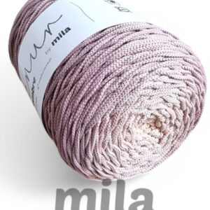 Sznur by Mila poliészter ombrefonal (3 mm-300 m) - OM11 natúr/piszkosrózsaszín