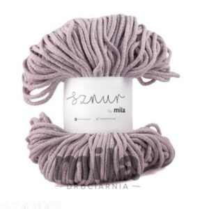 Sznur by Mila pamutzsinór 5 mm - PM105 melange szürkésrózsaszín