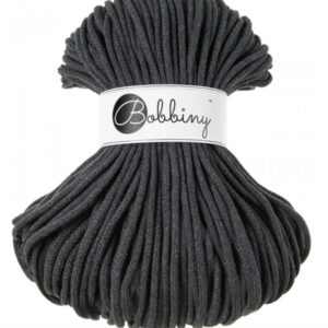 Bobbiny Premium Zsinórfonal - 5 mm - GRAFIT – 100 m