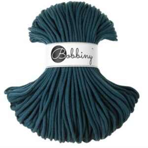 Bobbiny Premium Zsinórfonal - 5 mm - PETROL – 100 m