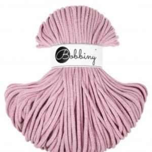 Bobbiny Premium Zsinórfonal - 5 mm - Dusty rose – 100 m
