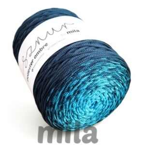 Sznur by Mila poliészter ombrefonal (3 mm-300 m) -  OM18 azúrkék/üveg
