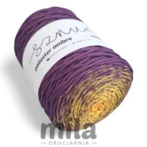 Sznur by Mila poliészter ombrefonal (3 mm-300 m) - OM22 sárga/sötét heather