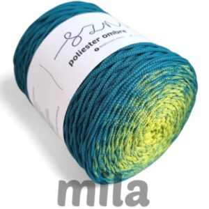 Sznur by Mila poliészter ombrefonal (3 mm-300 m) -  OM30 lime/smaragdzöld