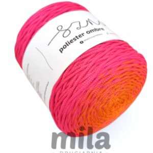 Sznur by Mila poliészter ombrefonal (3 mm-300 m) - OM44 narancssárga/barbie