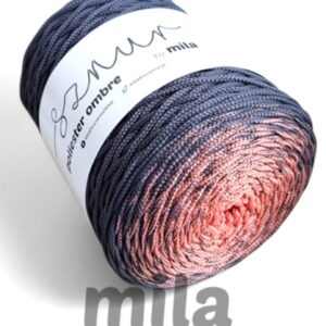 Sznur by Mila poliészter ombrefonal (3 mm-300 m) -  OM16 lazac/acél