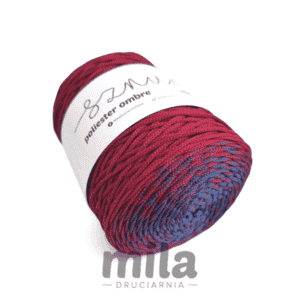 Sznur by Mila poliészter ombrefonal (3 mm-300 m) -  OM25 sötét farmer/bordó