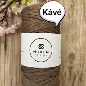 NOKON Design 5 mm lapos poliészter zsinórfonal - Kávé