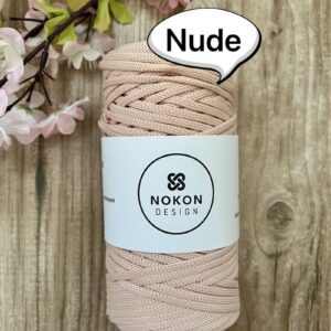 NOKON Design 5 mm lapos poliészter zsinórfonal - Nude