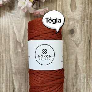 NOKON Design 5 mm lapos poliészter zsinórfonal - Tégla