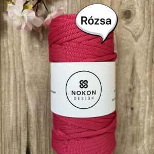 NOKON Design 5 mm lapos poliészter zsinórfonal - Rózsa