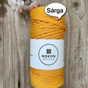 NOKON Design 5 mm lapos poliészter zsinórfonal - Sárgadinnye