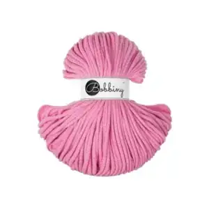 Bobbiny Premium Zsinórfonal - 5 mm - BUBBLEGUM PINK – 100 m