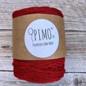 PIMOtki 5 mm - Tűzpiros-tűzpiros csillogó