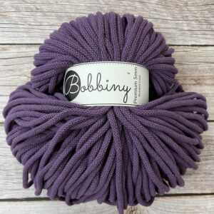 Bobbiny Premium Zsinórfonal - 5 mm - VIOLET – 100 m