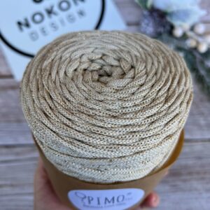 PIMOtki 5 mm - Krém-arany csillogó